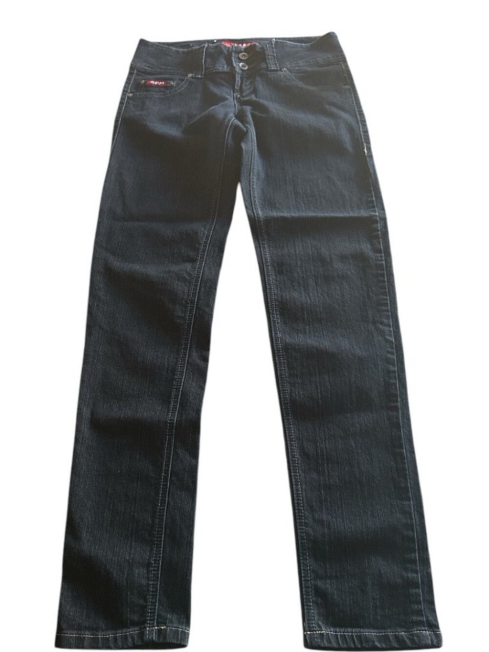ABM Jeans Women Low Rise Skinny Jeans Dark Blue Junior Size 9 preowned